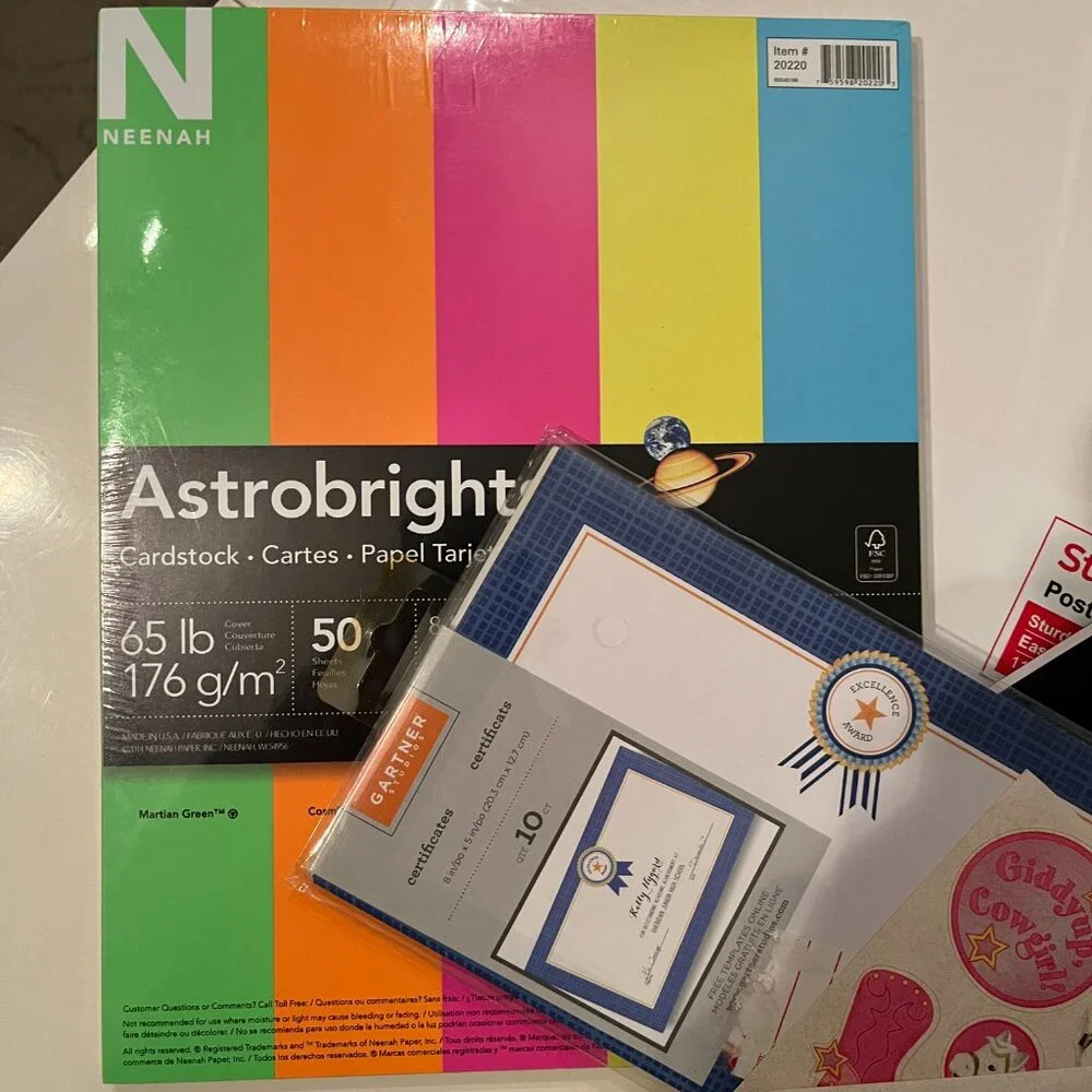 Arts & Crafts Supplies - Card Stock, Writing‎ Journals Stickers